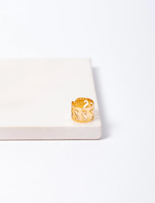 ARO CUFF SMAL GOLD - Imagen 1