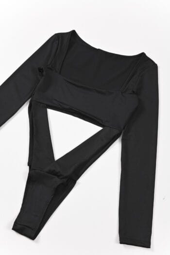 BODY MICROFIBRA IRREGULAR EN V