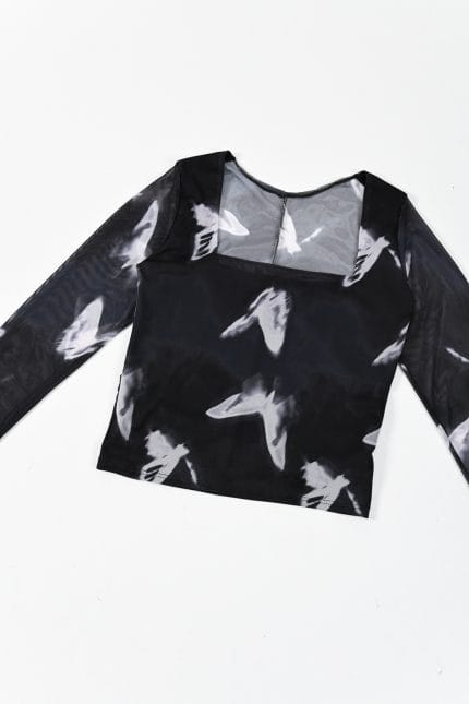 REMERA TUL MARIPOSA ESC CUADRADO - Imagen 7