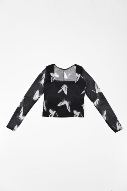 REMERA TUL MARIPOSA ESC CUADRADO - Imagen 6