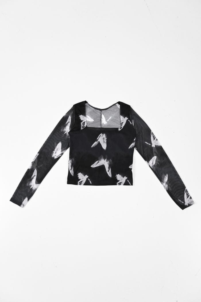 REMERA TUL MARIPOSA ESC CUADRADO - Imagen 6