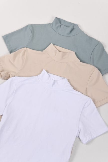 REMERA SEMIPOLERA MGA CORTA - Imagen 3
