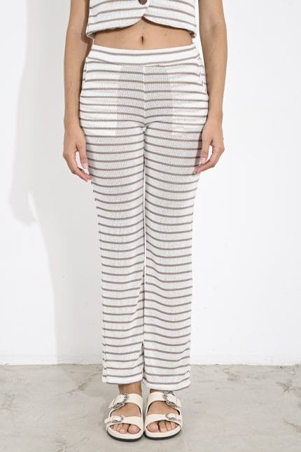 PANTALON TEJIDO A RAYAS
