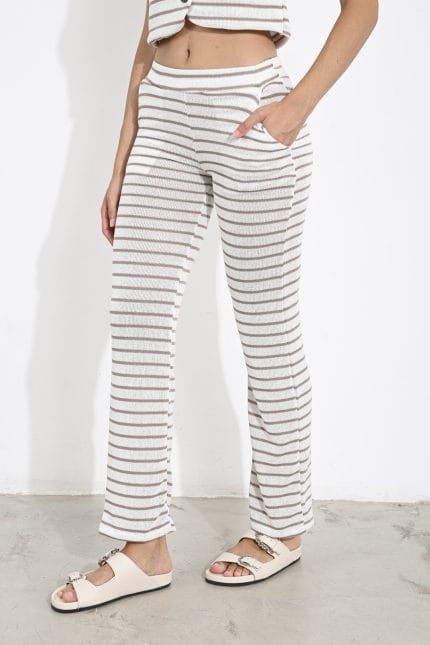 PANTALON TEJIDO A RAYAS - Imagen 2