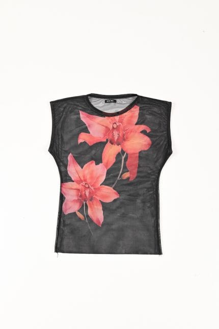 REMERA TUL FLOR SUBLIMADA