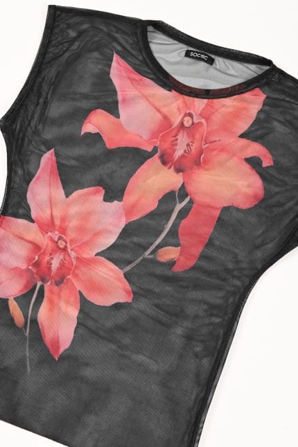 REMERA TUL FLOR SUBLIMADA - Imagen 2