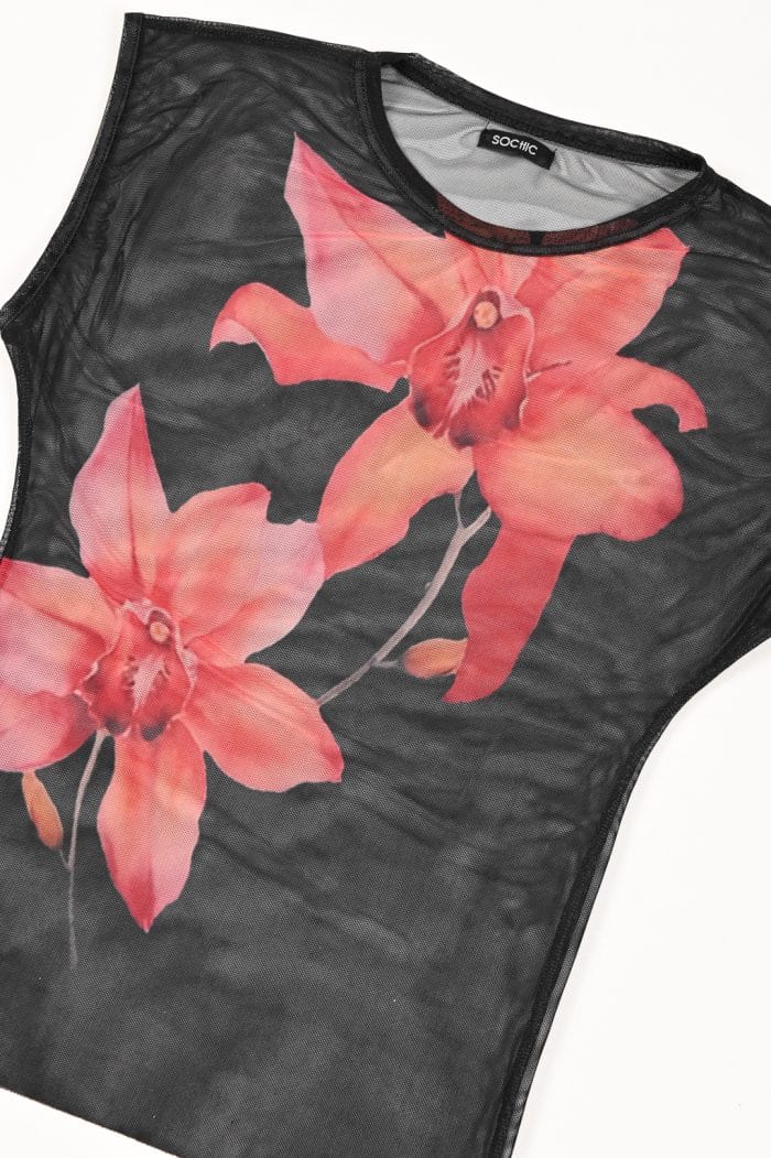 REMERA TUL FLOR SUBLIMADA - Imagen 2
