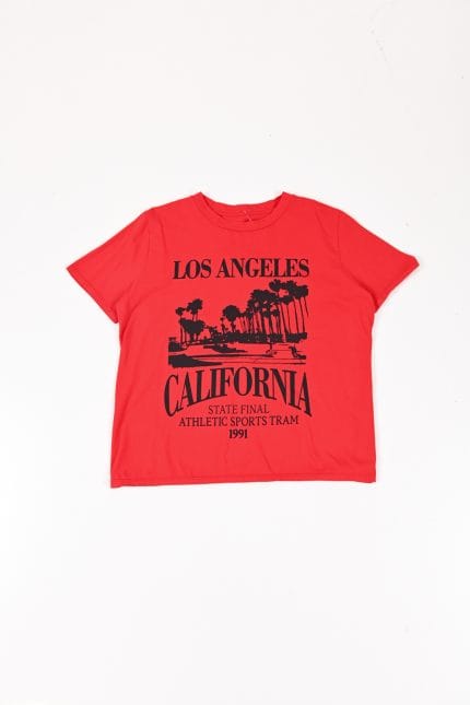 REMERA LOS ANGELES MGA CORTA