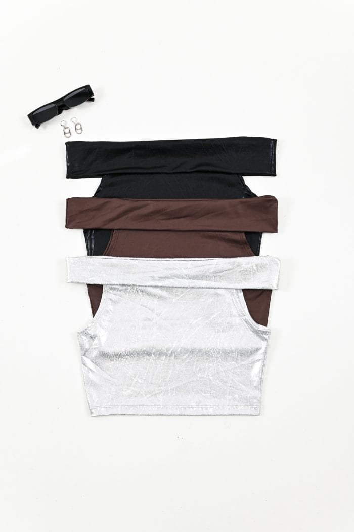 TOP FOIL OFF SHOULDER - Imagen 1