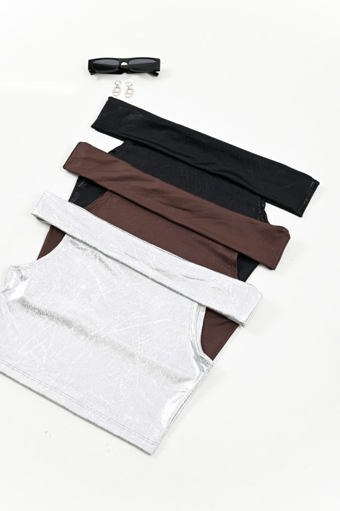 TOP FOIL OFF SHOULDER - Imagen 2
