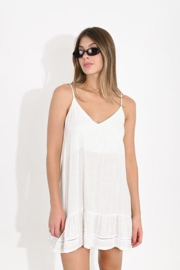VESTIDO TULUM LINO VOLADO - Imagen 2