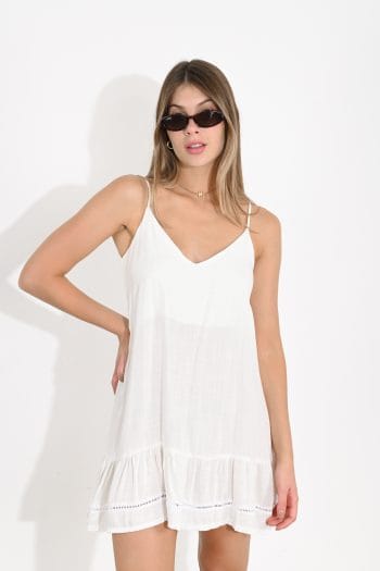 VESTIDO TULUM LINO VOLADO - Imagen 3