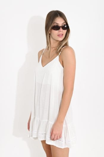 VESTIDO TULUM LINO VOLADO - Imagen 5