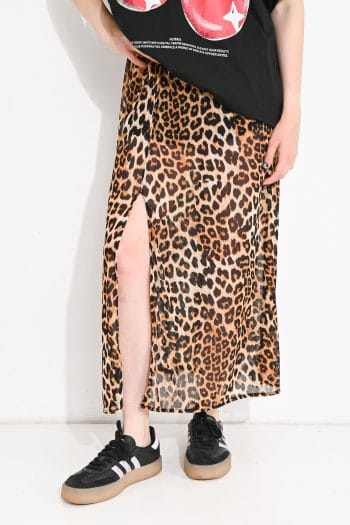POLLERA LARGA ANIMAL PRINT
