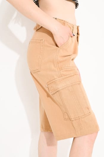BERMUDA CARGO BIANCA MID WAIST - Imagen 2
