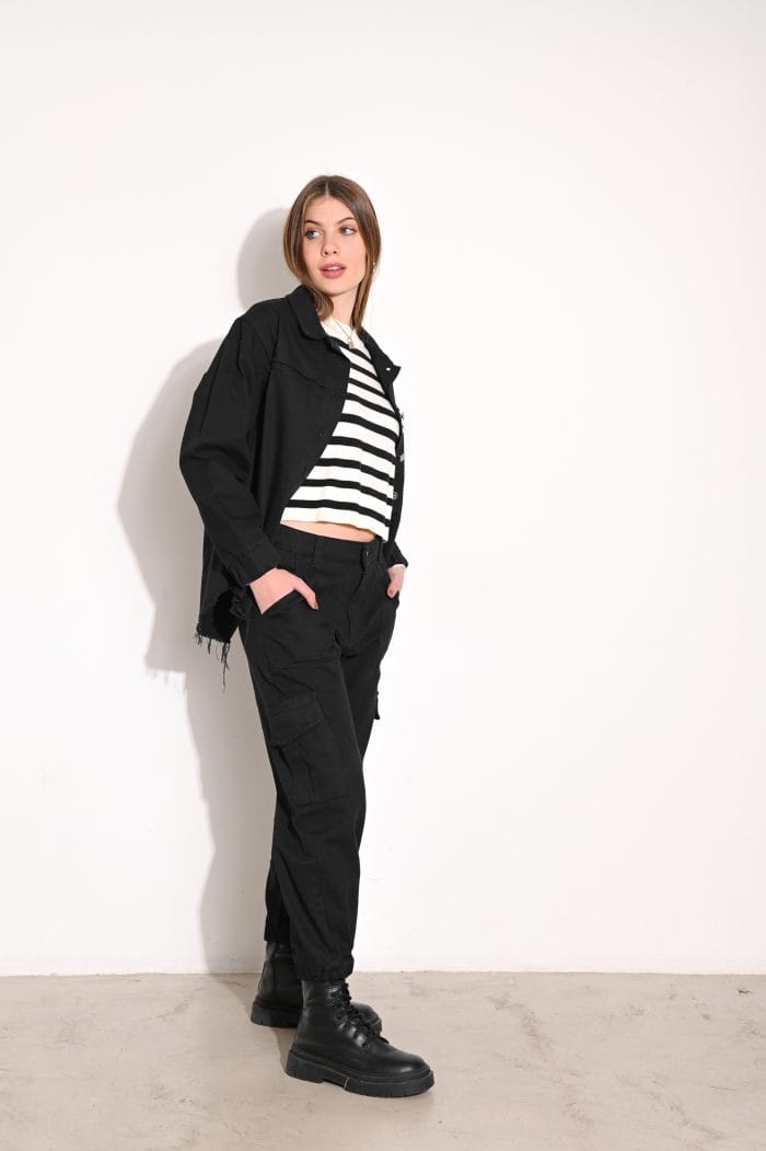 CAMISACO GABARDINA OVER PUÑO MANGA - Imagen 4