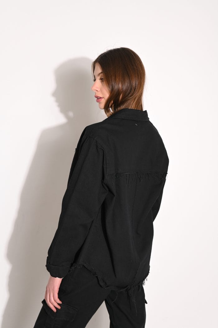 CAMISACO GABARDINA OVER PUÑO MANGA - Imagen 3