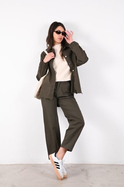 CAMISACO GABARDINA OVER PUÑO MANGA - Imagen 7