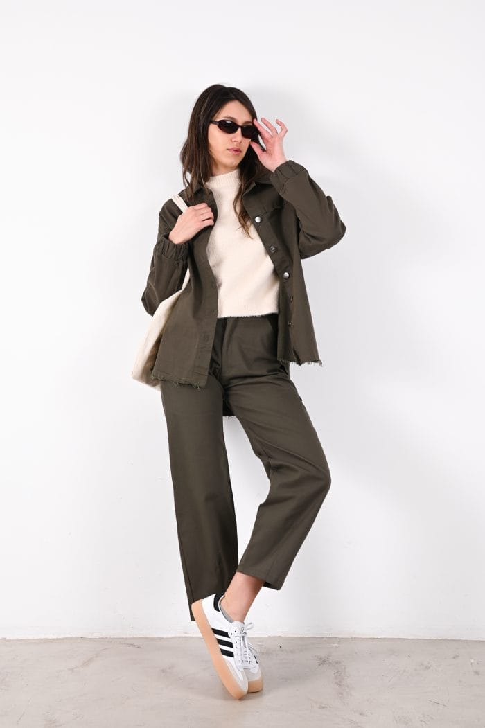 CAMISACO GABARDINA OVER PUÑO MANGA - Imagen 7