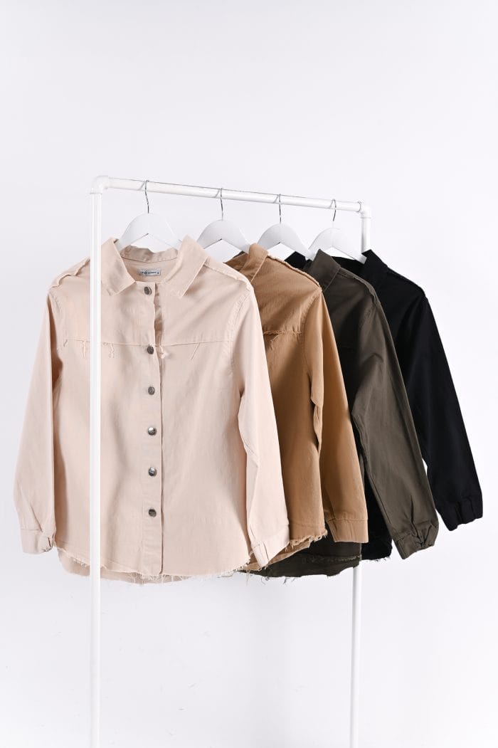 CAMISACO GABARDINA OVER PUÑO MANGA - Imagen 9