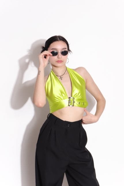 TOP SATEN CON HEBILLA - Imagen 6