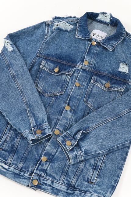 CAMPERA JEAN JADE RIPPED - Imagen 2