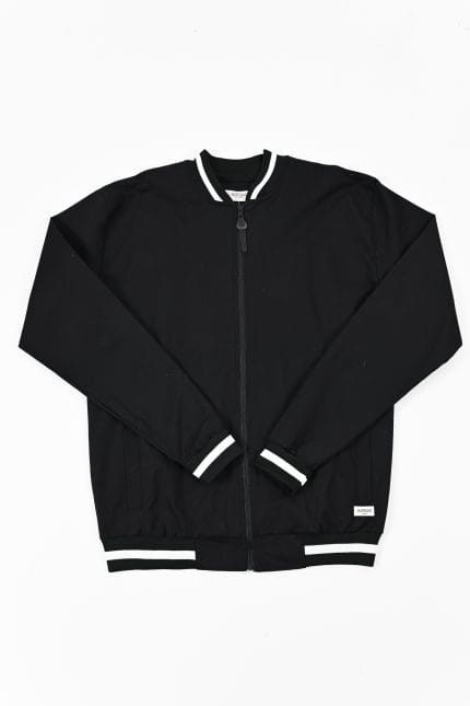 CAMPERA BOMBER CUELLO TEJIDO - Imagen 7