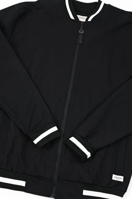 CAMPERA BOMBER CUELLO TEJIDO - Imagen 9
