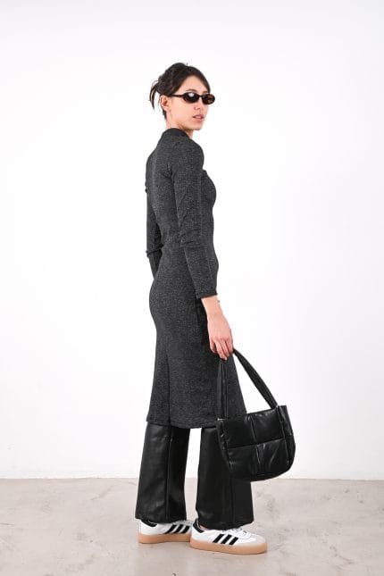 VESTIDO MORLEY LARGO MEDIA POLERA - Imagen 2