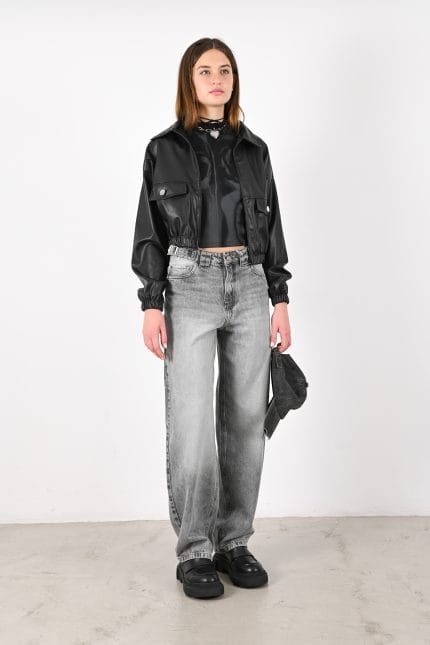 BOMBER CUERINA VINTAGE - Imagen 7