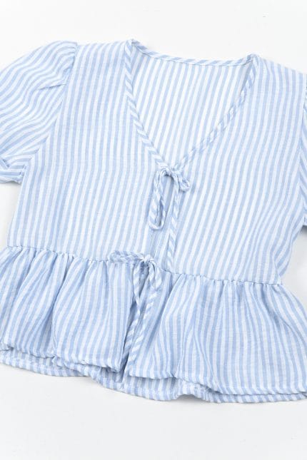 BLUSA PAZ A RAYAS P/ATAR - Imagen 6