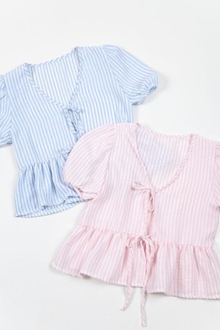 BLUSA PAZ A RAYAS P/ATAR - Imagen 7