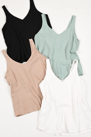 MUSCULOSA LINO LISO BRETEL ANCHO - Imagen 4