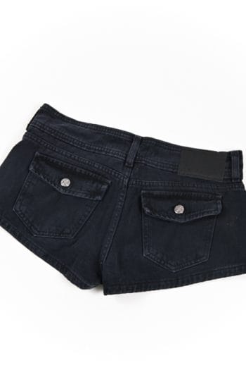 SHORT MARIE LOW JET BLACK - Imagen 8