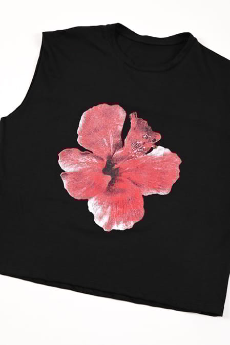 REMERA S/MGA FLOR - Imagen 7