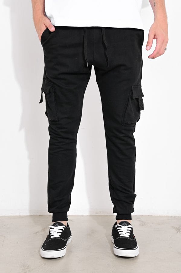 JOGGER ALGODON CARGO PUÑO - Imagen 1