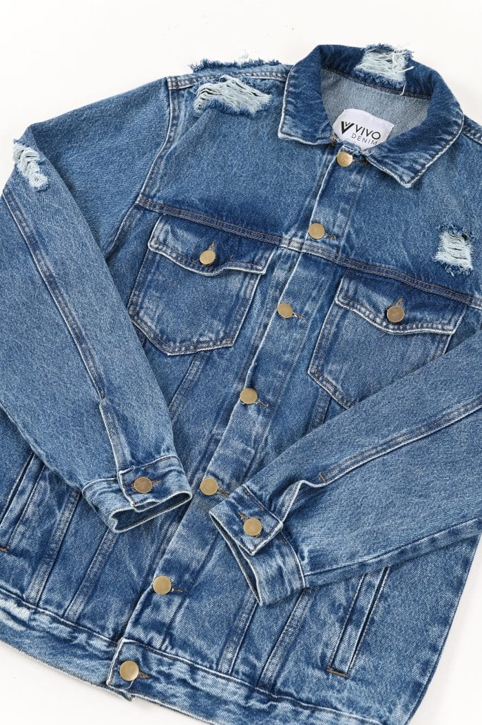 CAMPERA JEAN JADE RIPPED - Imagen 2