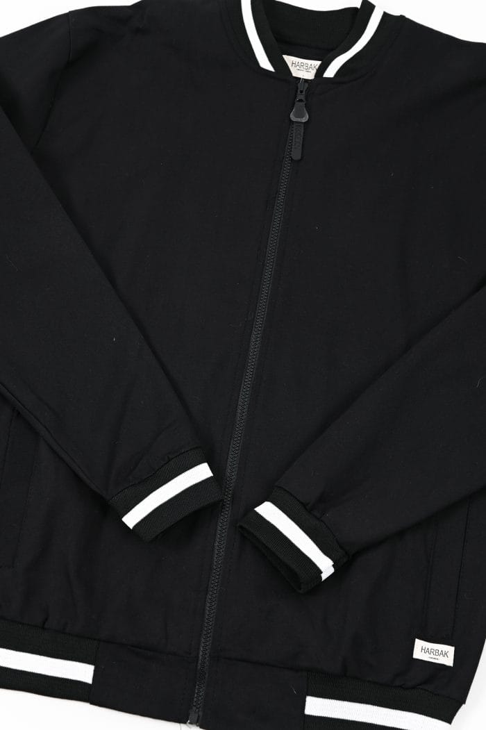 CAMPERA BOMBER CUELLO TEJIDO - Imagen 9
