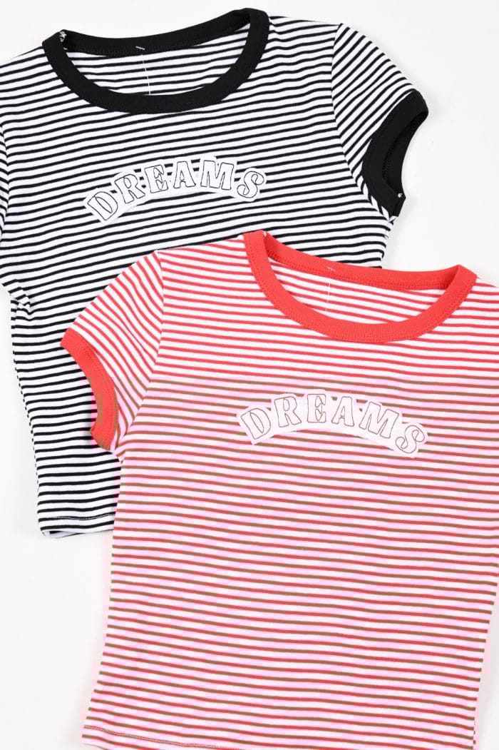 REMERA A RAYAS BORDADO - Imagen 2